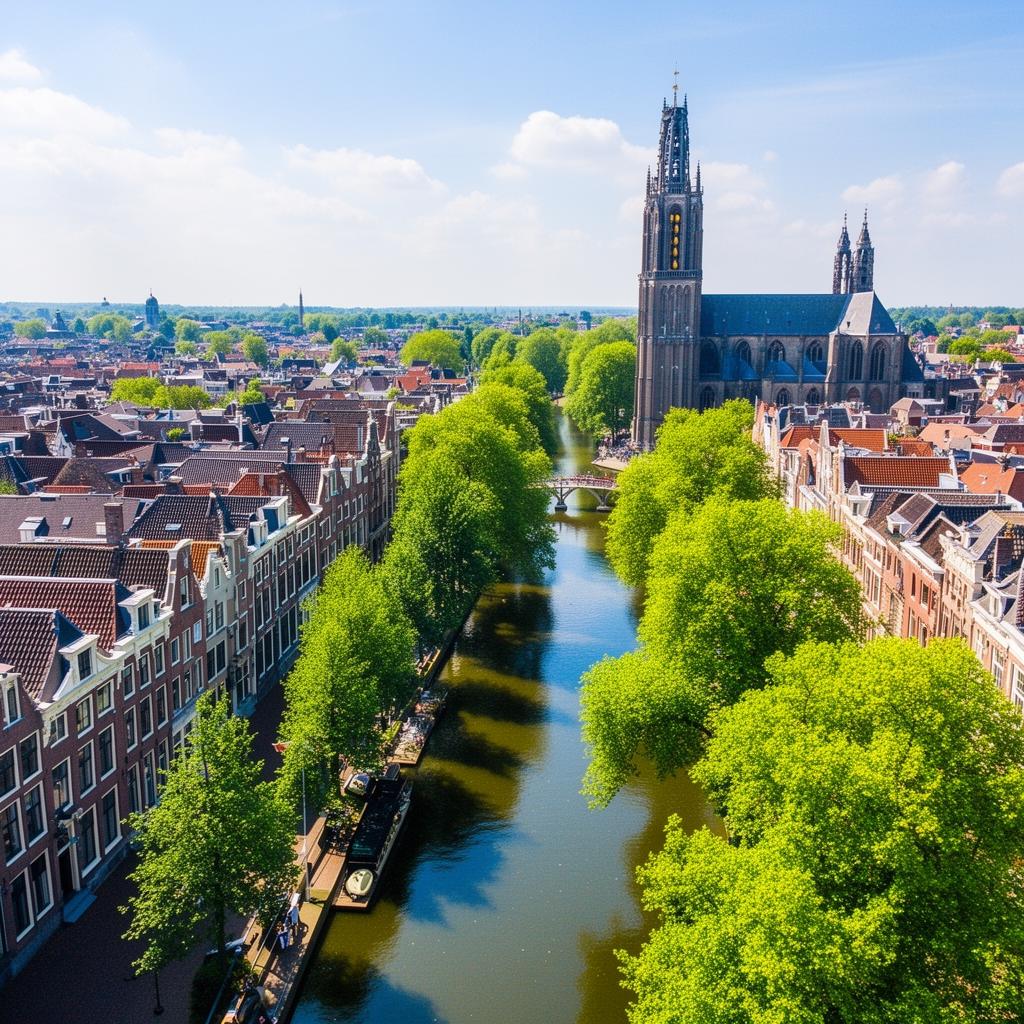 Aerial view of Utrecht